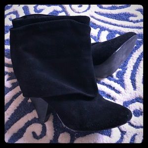 Steve Madden black suede ankle boots
